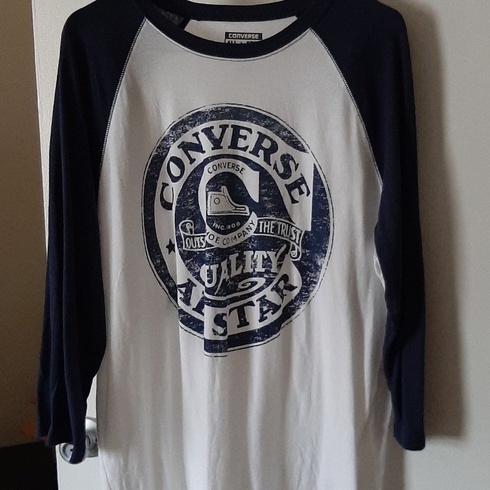 Men's Converse 3/4 raglan t-shirt NWOT